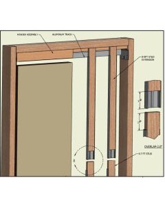 EXTENSION KIT SLAL-PD KIT UP TO 9' (4 EA. WOOD FRAME EXTENSIONS + 4 EA. ALUMINUM FRAME EXTENSIONS)