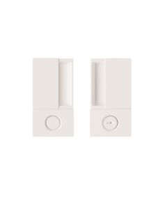 AGB KIT MANIGLIA WAVE PRIVACY WHITE B3000200FM