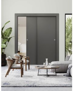 Optima Gray Matte Bypass doors