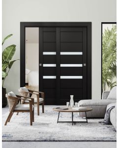 Rita Vetro Black Matte Bypass doors