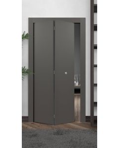 Optima Gray Matte Bi-folding doors