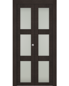 Avanti 3 Lite Vetro Black Apricot Bi-folding doors