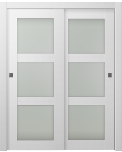Palladio 3 Lite Vetro Bianco Noble Bypass doors