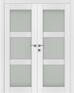 Palladio 3 Lite Vetro Bianco Noble Double doors