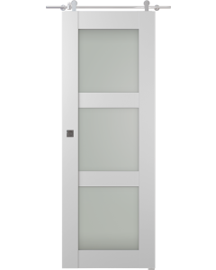 Smart Pro 3 Lite Vetro Polar White Barn doors