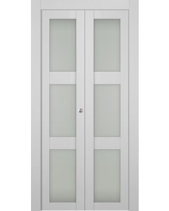 Smart Pro 3 Lite Vetro Polar White Bi-folding doors