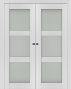 Smart Pro 3 Lite Vetro Polar White Double pocket doors