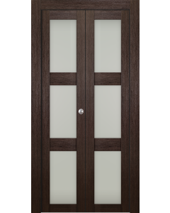 Avon 3 Lite Vetro Veralinga Oak Bi-folding doors