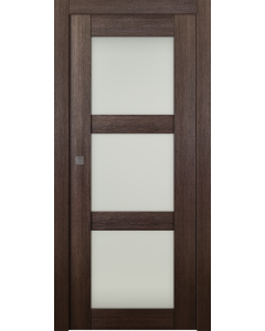 Avon 3 Lite Vetro Veralinga Oak Pocket doors