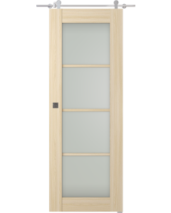 Avon 4 Lite Vetro Loire Ash Barn doors