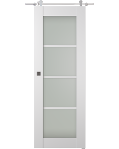 Smart Pro 4 Lite Vetro Polar White Barn doors