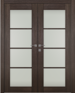 Avon 4 Lite Vetro Veralinga Oak Double doors