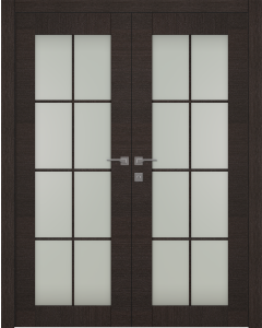 Avanti 8 Lite Vetro Black Apricot Double doors