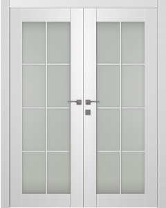 Palladio 8 Lite Vetro Bianco Noble Double doors