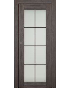 Palladio 8 Lite Vetro Gray Oak Pocket doors