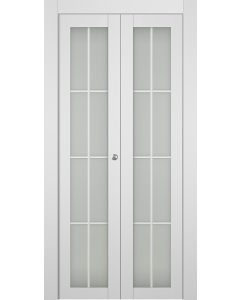 Smart Pro 8 Lite Vetro Polar White Bi-folding doors