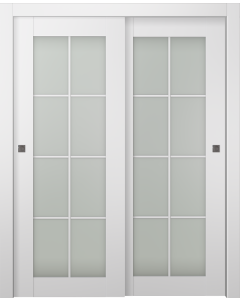 Smart Pro 8 Lite Vetro Polar White Bypass doors