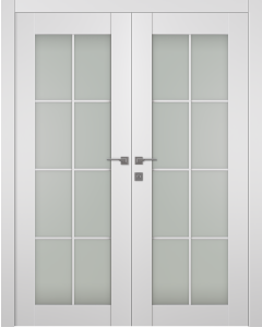 Smart Pro 8 Lite Vetro Polar White Double doors