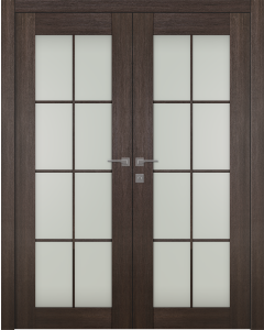 Avon 8 Lite Vetro Veralinga Oak Double doors
