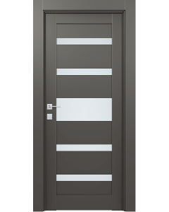 Gina Vetro Gray Matte Double pocket doors