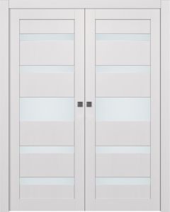 Gina Vetro Bianco Noble Double pocket doors