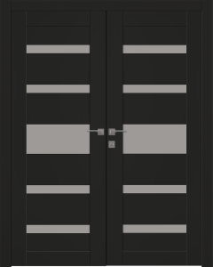 Gina Vetro Black Matte Double doors
