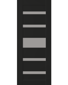 DOOR SLAB GINA VETRO BLACK MATTE 36" X 84" X 1 3/4" FROSTED GLASS