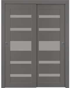 Gina Vetro Gray Matte Bypass doors