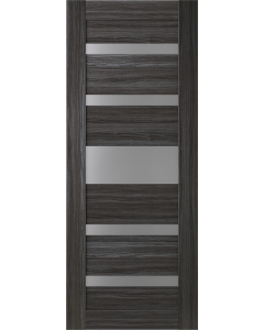 DOOR SLAB GINA VETRO GRAY OAK 30" X 96" X 1 9/16" FROSTED GLASS