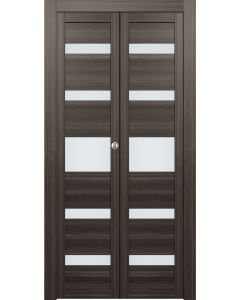 Gina Vetro Gray Oak Bi-folding doors