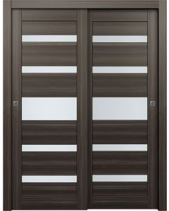 Gina Vetro Gray Oak Bypass doors