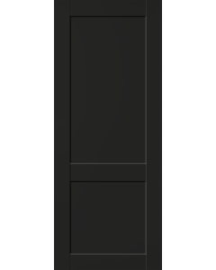 DOOR SLAB SHAKER 2 PANEL BLACK MATTE 18" X 92 1/2" X 1 3/4"