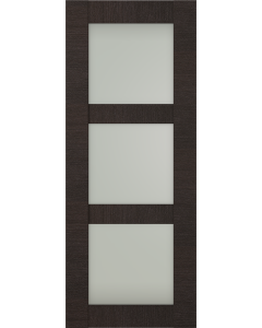 NDOOR SLAB AVANTI 3 LITE VETRO BLACK APRICOT 36" X 80" X 1 3/4" TEMPERED FROSTED GLASS