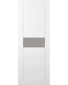 DOOR SLAB EDNA VETRO SNOW WHITE 36" X 96" X 1 3/4" FROSTED GLASS