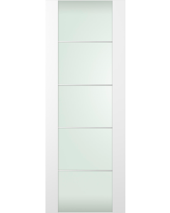 DOOR SLAB SMART PRO H3G 4H VETRO POLAR WHITE 18" X 96" X 1 3/4" TEMPERED FROSTED GLASS