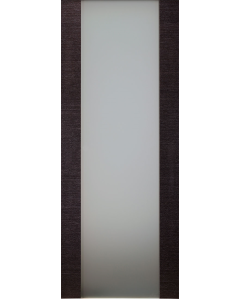DOOR SLAB AVANTI 207 VETRO BLACK APRICOT 24" X 84" X 1 3/4" TEMPERED FROSTED GLASS