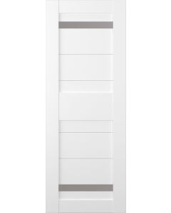 DOOR SLAB IMMA VETRO BIANCO NOBLE 30" X 92 1/2" X 1 9/16" FROSTED GLASS