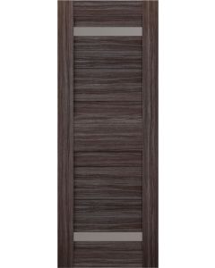 DOOR SLAB IMMA VETRO GRAY OAK 32" X 84" X 1 9/16" FROSTED GLASS
