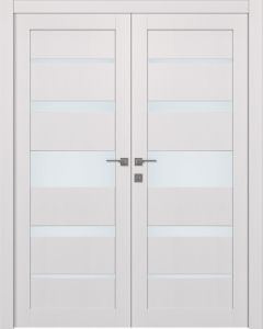 Kina Vetro Bianco Noble Double doors