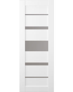 DOOR SLAB KINA VETRO BIANCO NOBLE 18" X 84" X 1 9/16" FROSTED GLASS