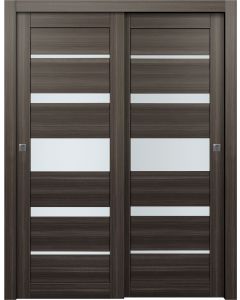 Kina Vetro Gray Oak Bypass doors