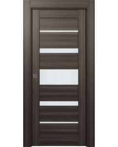 Kina Vetro Gray Oak Pocket doors