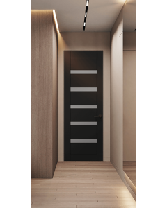 Leora Vetro Black Matte Frameless