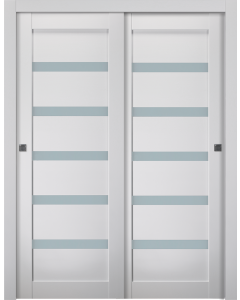 Leora Vetro Bianco Noble Bypass doors