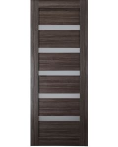 DOOR SLAB LEORA VETRO GRAY OAK 36" X 84" X 1 9/16" FROSTED GLASS