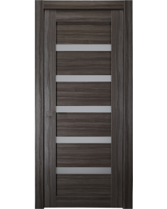 Leora Vetro Gray Oak Pocket doors