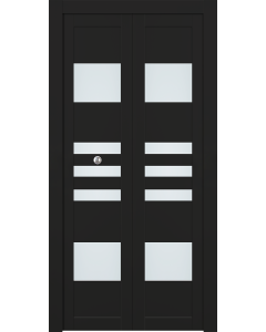 Leti Vetro Black Matte Bi-folding doors