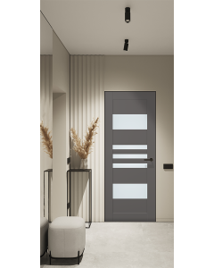 Leti Vetro Gray Matte Frameless