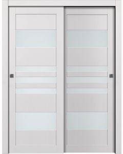 Leti Vetro Bianco Noble Bypass doors