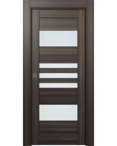 Leti Vetro Gray Oak Pocket doors